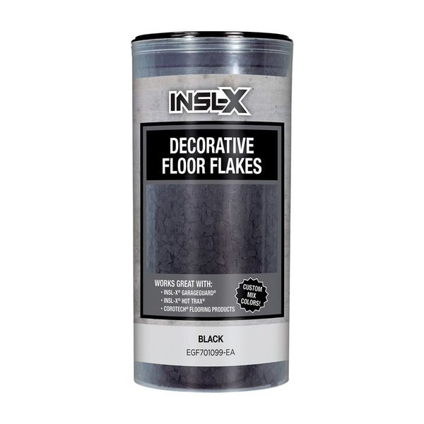 Insl-X By Benjamin Moore Insl-X Indoor and Outdoor Black Blend Decorative Floor Flakes 12 oz EGF701099-EA